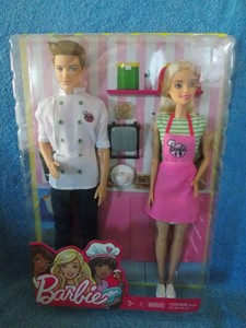 barbie and ken cafe set