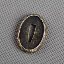 Small snake Tsuba Retro Alloy Handguard for Japanese Katana Samurai Tanto Sword