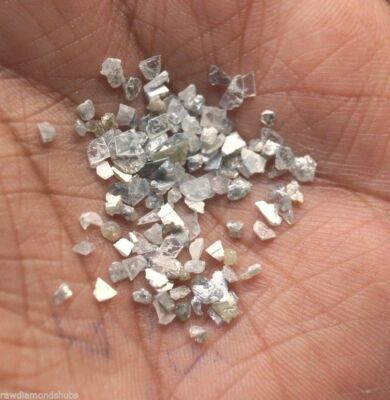 White Slices Rough Raw Chips Uncut Diamond 2mm-5mm 10 Carat Diamond slice Nr00