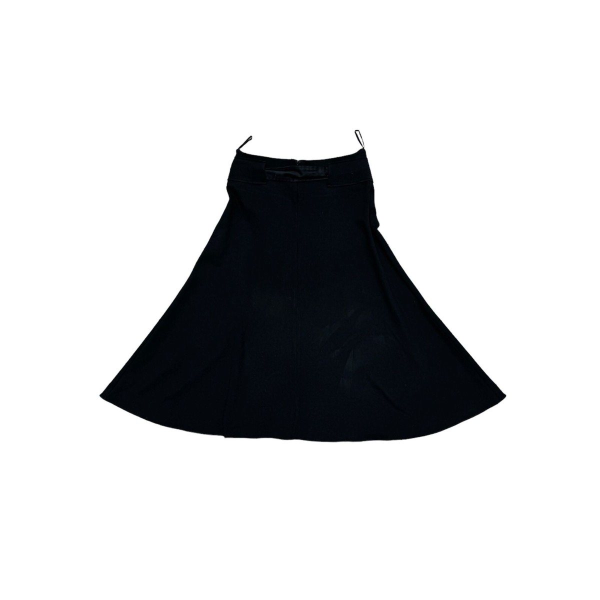 Celine by Phoebe Philo Black Belted Skirt Size 40 fits US 28 