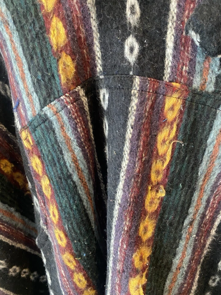 Осень осень моды ручной работы непальский разноцветный пончо большой сезонный износ - Изображение 4 из 4