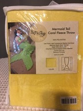 MERMAID TAIL Blanket Throw Light Set Bedding Coral Fleece NEW