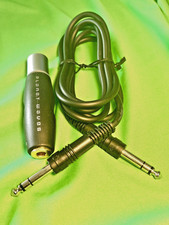 PLANET WAVES XLR Male to 1/4inch 6.35mm Female Stereo Jack Socket Adaptor