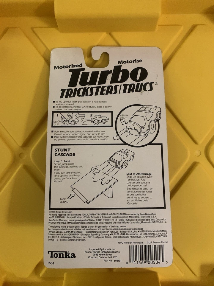 Tonka Turbo Tricksters Toyota Pull Back 1989 Nuevo Foto 2 de 2