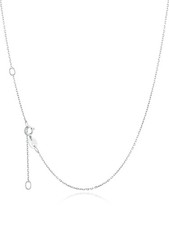 925 Sterling Silver Chain Necklace 1.1/1.5mm Thin Silver Chain for Women-Stur...