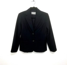 Everlane Women's Wool Blend Academy Blazer Black Size 2 Office Minimalist
