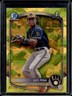 2025 Bowman Sapphire Luis Pena Chrome Yellow Refractor 1st #/75 Brewers