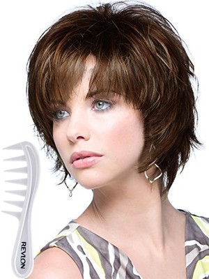 Pecan Brown Noriko SKY Synthetic Wig By Rene of Paris and Wig Lift Comb