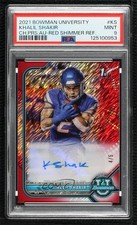 2021-22 Bowman U Red Shimmer Refractor 4/5 Khalil Shakir PSA 9 MINT Auto 1lm8