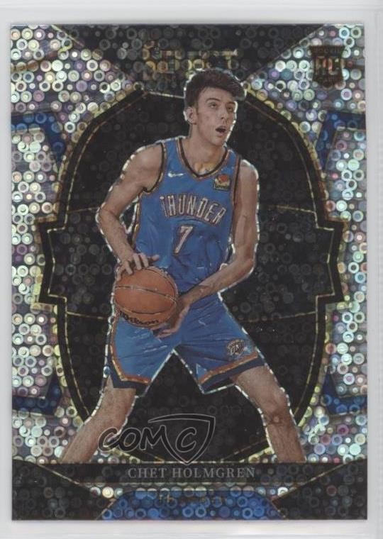 2022-23 Panini Select Concourse Disco Prizm Chet Holmgren #83 11s9