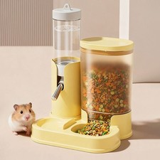 Automatic Hamster Water Dispenser 2 in 1 Food Feeding Bowl  Indoor