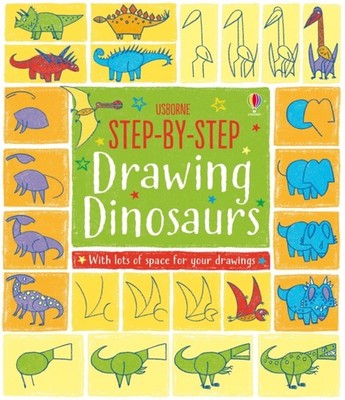 Step-by-Step Drawing Dinosaurs by Fiona Watt (Paperback Book)