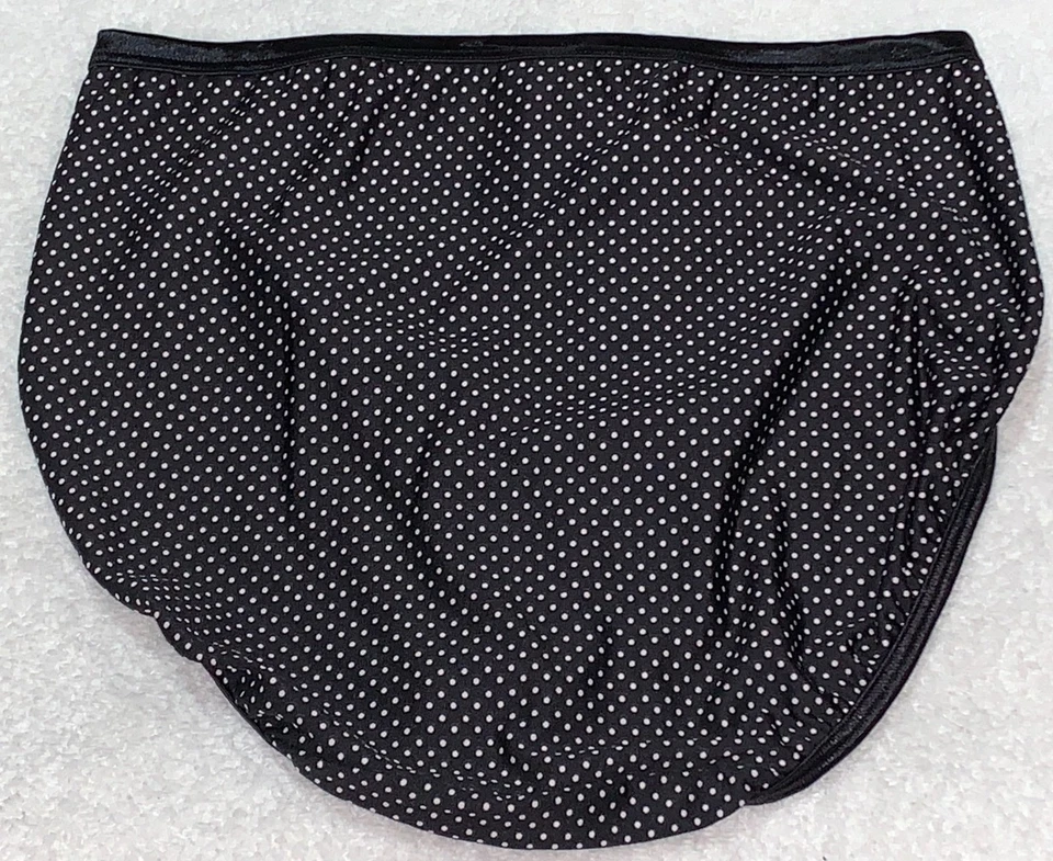 VANITY FAIR Brillo Iluminación Negro Blanco Punto Corte Alto Calzoncillo Panty Mujer M 6 L 7 Foto 4 de 4