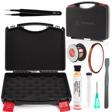 Accessory kit Case + copper wire + flux kit + padding + 5 mm capton + tweezers