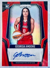 2025 WNBA Prizm Autograph 🔴 Red Signature GEORGIA AMOORE 4/99 Aces SG-JL  AU RC