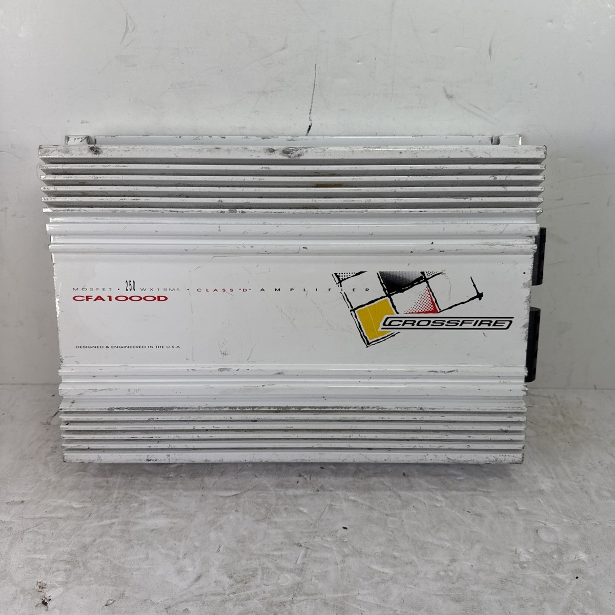 FOR PARTS REPAIR) Crossfire CFA1000D Old School Car Audio Amp | eBay