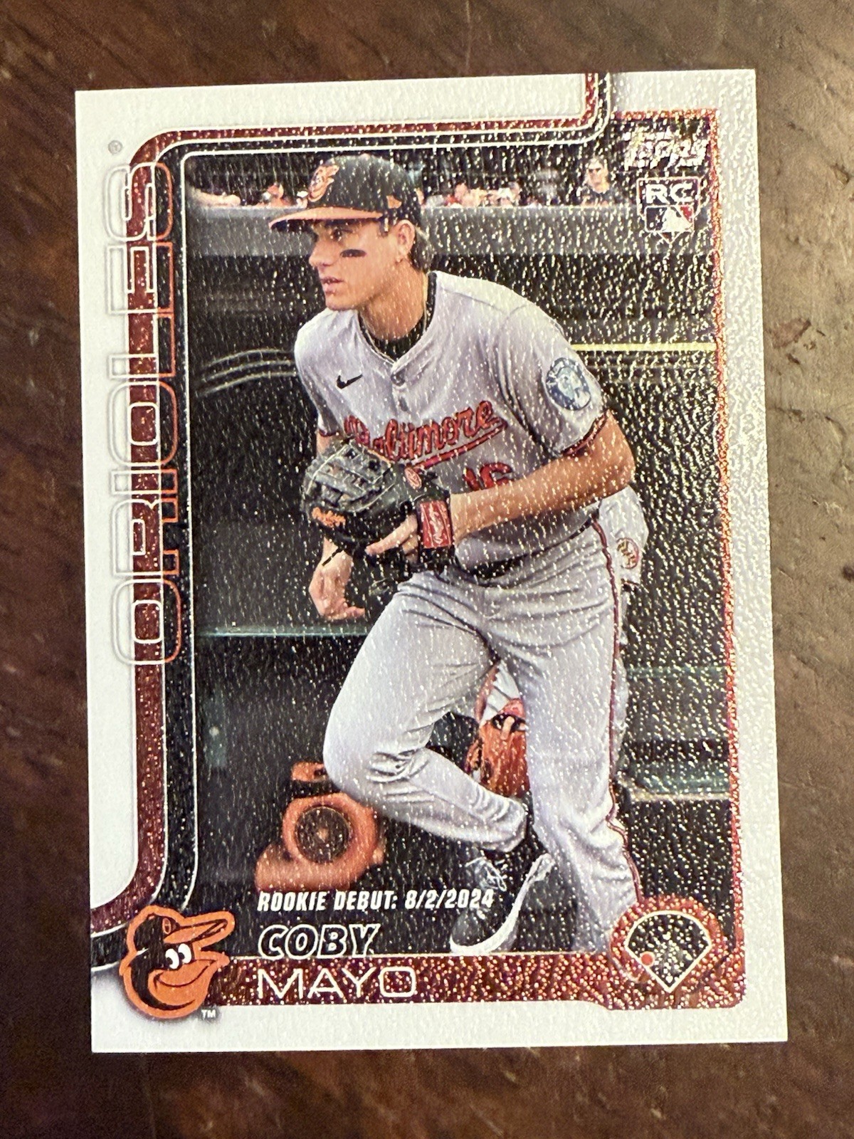 2025 Topps Update Canvas #US282 Coby Mayo RC Rookie Debut 39/50 ORIOLES