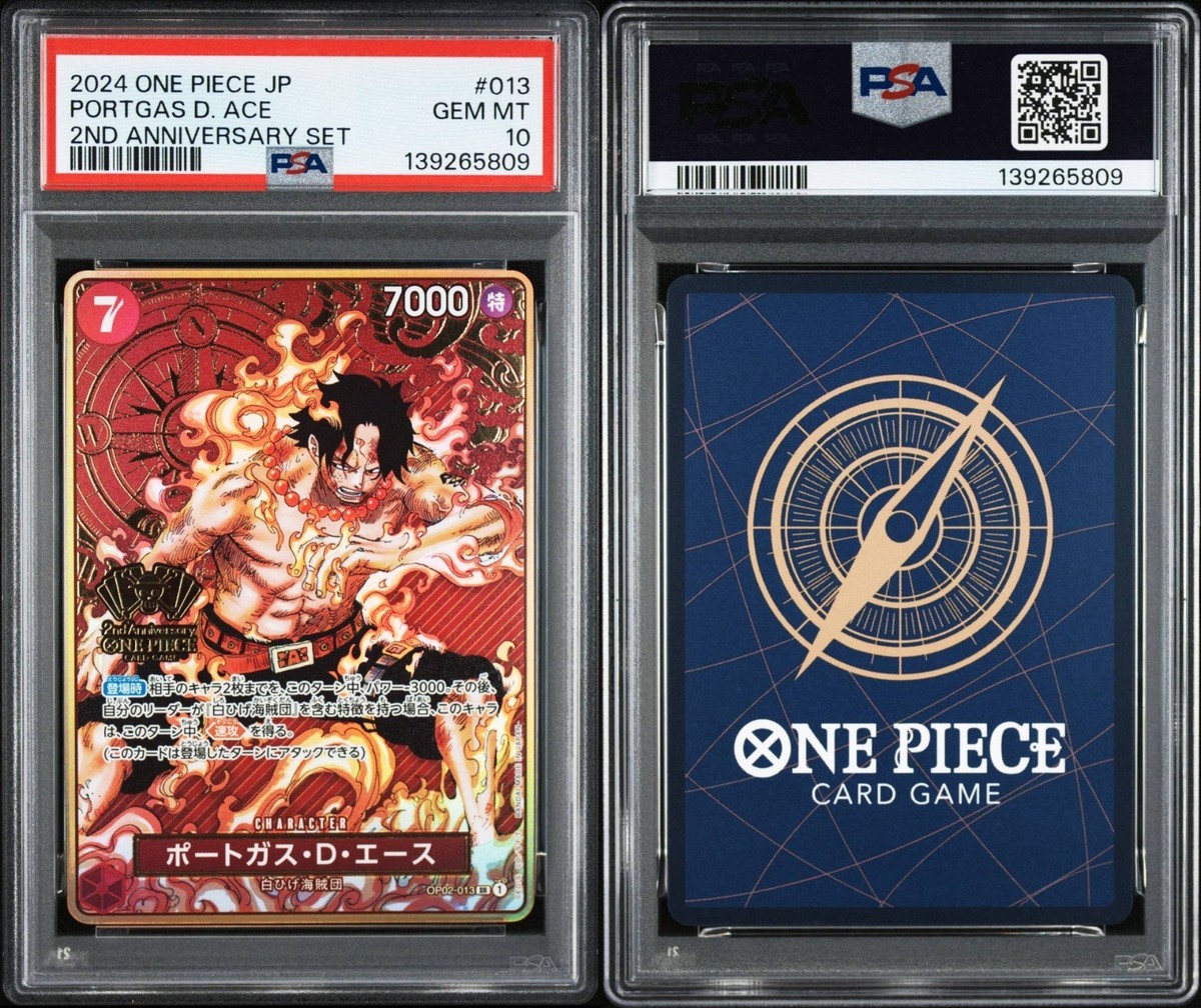 One Piece Card Japanese【Portgas D. Ace】PSA10 OP02-013 2nd