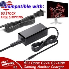 AC Adapter For MSI Optix G274 G274RW MAG240VC G244F Gaming Monitor Charger Power