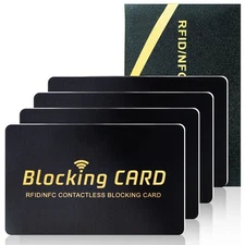 RFID Blocking CardContactless NFC Debit Credit Card Passport Protector One Ca...