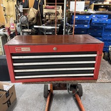 Vintage Sears Craftsman 4 Drawer Intermediate Middle Tool Box Toolbox With Keys