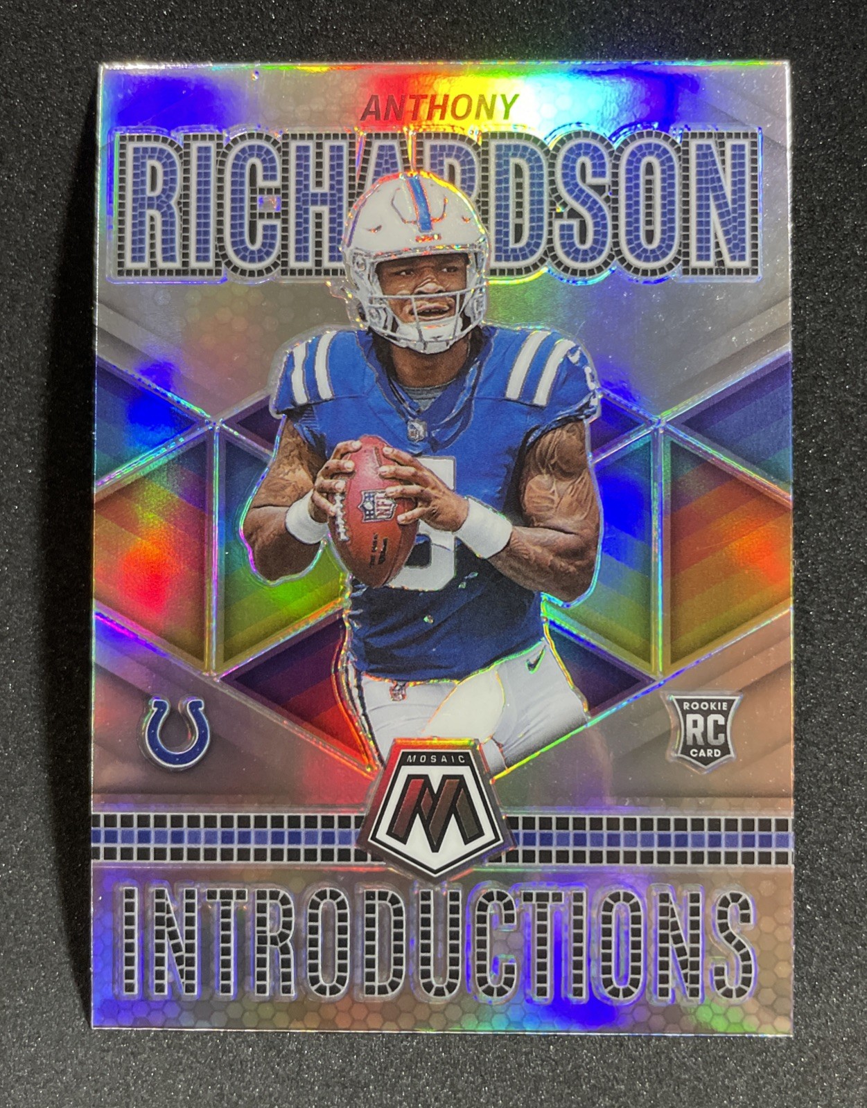 Anthony Richardson 2023 Mosaic Introductions Mosaic Prizm Silver RC Colts