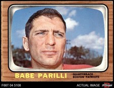 1966 Topps #12 Babe Parilli Patriots Kentucky 5 - EX