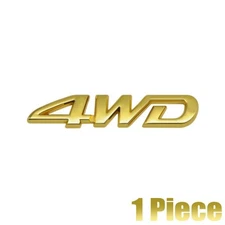 Car 4WD 3D Chrome Emblem Badge 4 x 4 Logo Four Wheel Drive Fender Decal Sticker
