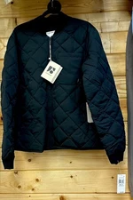 Frank And Oak Men's The Skyline Full-Zip Bomber Jacket  Black Reversible M $ 199