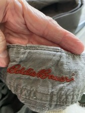 Vintage pants Eddie Bauer green cargo size 10 new without tags