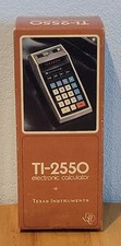 VINTAGE TEXAS INSTRUMENTS TI-2550 CALCULATOR, CASE, MANUAL Not Working