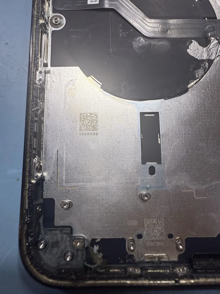 Marco de carcasa original de Apple color azul/dorado para iPhone 12 Pro Max pieza RÁPIDO Foto 2 de 4