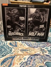 NECA TMNT Leonardo Hunchback & Raphael The Wolfman Creature Double Feature Set
