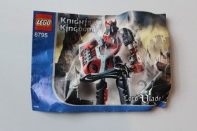 Lego Knights Kingdom II 8795 LORD VLADEK incomplete no visor wrong weapons
