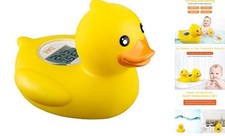 b h Baby Thermometer, The Infant Baby Bath Floating Toy Safety Classic Duck