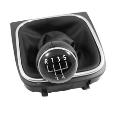 SCHALTKNAUF + SCHALTSACK SCHALTMANSCHETTE FÜR VW GOLF 5 V 6 VI ROT DESIGN 5 GANG