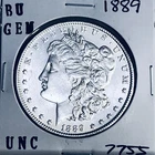 1889 BU GEM MORGAN SILVER DOLLAR UNC MS+++ U.S. MINT RARE COIN 7755