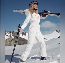 Free People Movement All Prepped Ski Suit White Large NWT