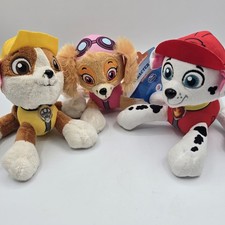 Paw Patrol Plushies 2022 Marshall Rubble New Skye Spin Master Set Of Three