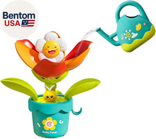 Baby Bath Toy Flower Watering Can Pool Bath Tub Toy with Strong Suction Cup for