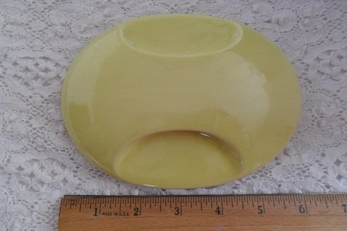 Red Wing Pottery Chartreuse "LID" for Deviled Egg Plate 6" x 4.5"