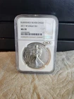 2011-W $1 Burnished American Silver Eagle 25th Anniversary NGC MS70 Brown Label