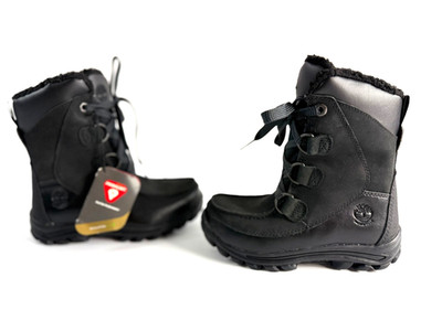 Timberland Youth Chillberg Waterproof Boot Black Nubuck Boys Size 13   A8598