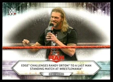 2021 Topps WWE Edge challenges Randy Orton to Last Man Standing Match at