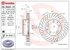 BREMBO 09.8420.11 Brake Disc for PORSCHE