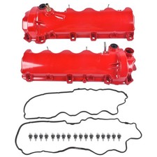 Pair Red Valve Cover Set For Ford 04-10 F-150 F150 05-14 Lincoln Navigator 5.4l