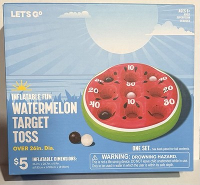 Watermelon Target Toss Game ~ Great For Pool Fun ~ NEW