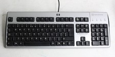 HP KUS0133 Wired QWERTY USB Keyboard Smart Card Reader Terminal Security Silver