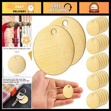 25 Pcs Gold Brass Tags - 1.25" Blank Metal Stamping Key Tags for Pets, Plants, D