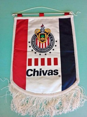 CHIVAS GUADALAJARA - MEXICO vs RIVER 2002/3 - Fußball WIMPEL 40 x 31 cm